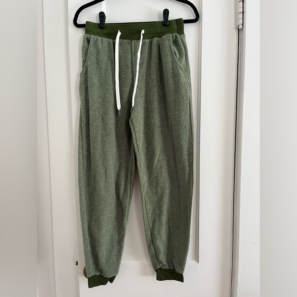 Feat Women's “Iguana” Green Fleece Joggers